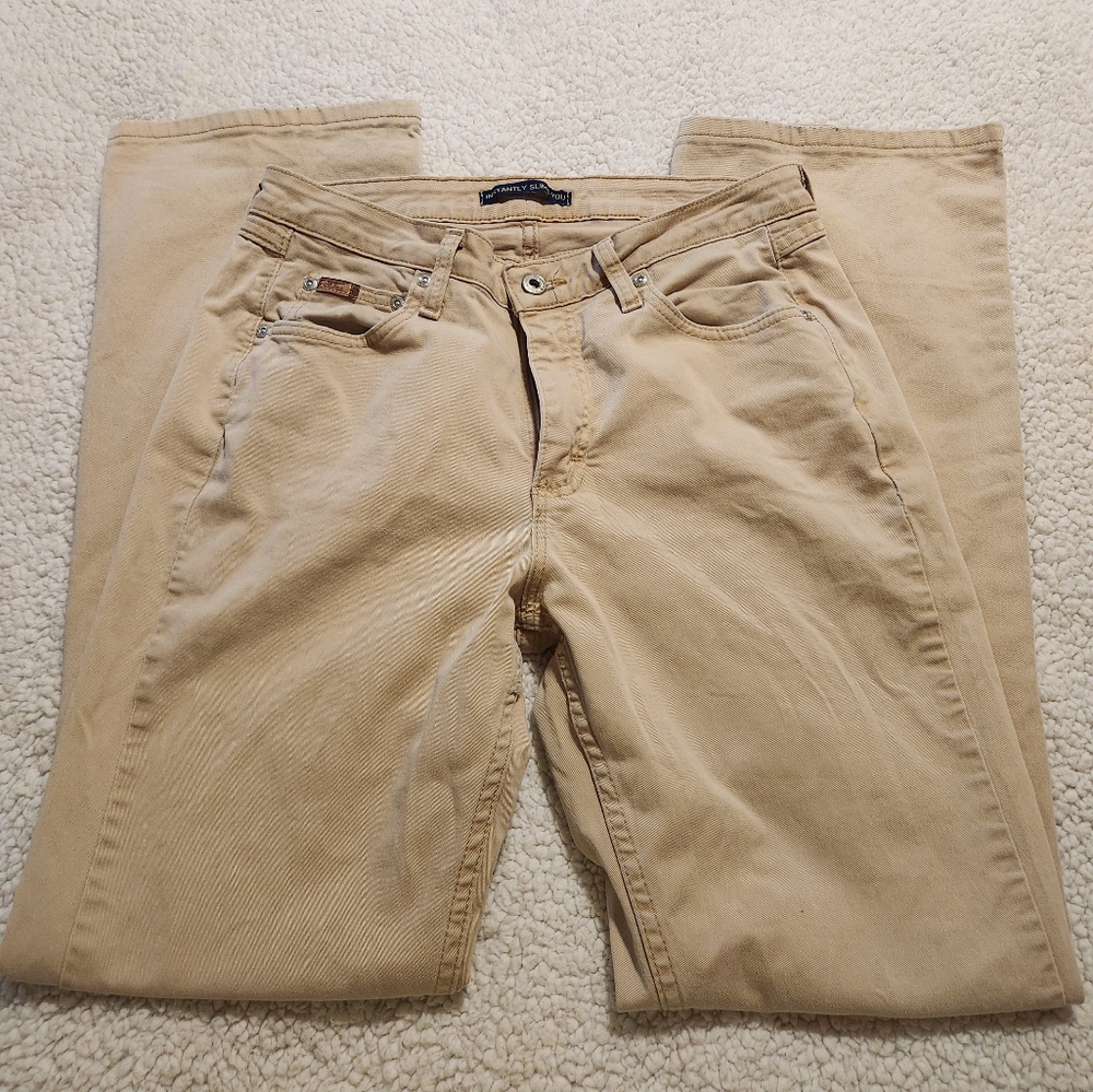Riders Straight Leg Instantly Slims You Khaki Jeans Size 8/32